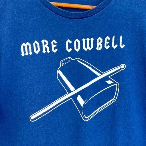 Delta - More Cowbell Navy Graphic Short Sleeve T Shirt Size Large - Picture 8 of 9